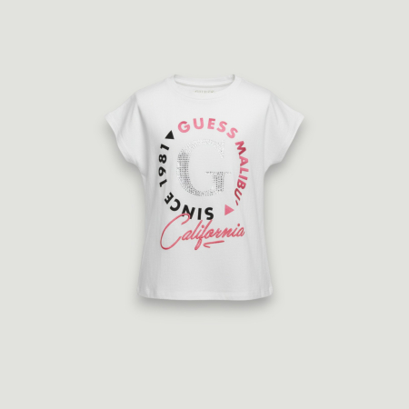 TRICOURI - Tricou copii Guess alb