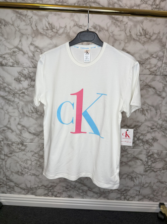 Tricou Calvin Klein Alb Logo Imprimat [2]