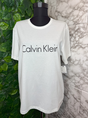TRICOURI - Tricou damă Calvin Klein Alb Logo