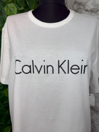 Tricou damă Calvin Klein Alb Logo [1]