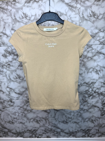TRICOURI - Tricou damă Calvin Klein maro
