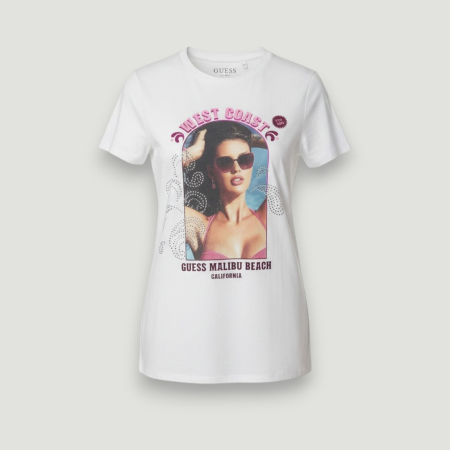 IMBRĂCĂMINTE DAMĂ - Tricou Dama Guess Alb, Marimea S