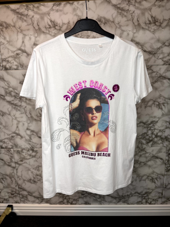 TRICOURI - Tricou Dama Guess Alb, Marimea S