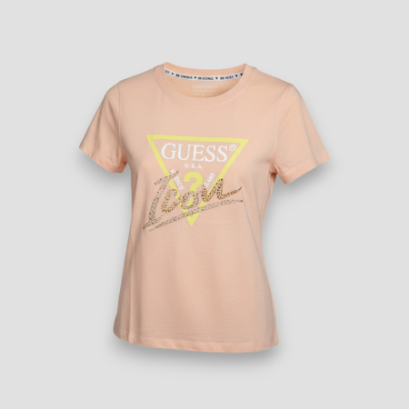 TRICOURI - Tricou Dama Guess Corai, Marimea XS