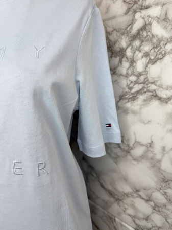 Tricou damă Tommy Hilfiger Albastru Logo, original outlet [2]