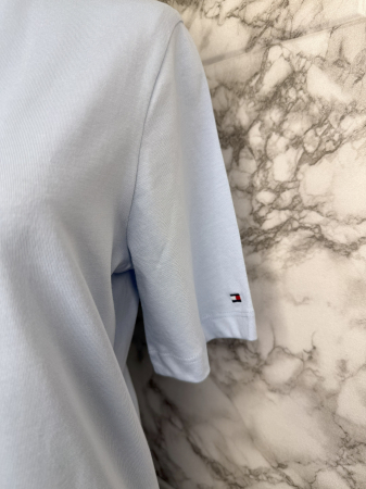 Tricou damă Tommy Hilfiger Albastru Logo, original outlet [1]