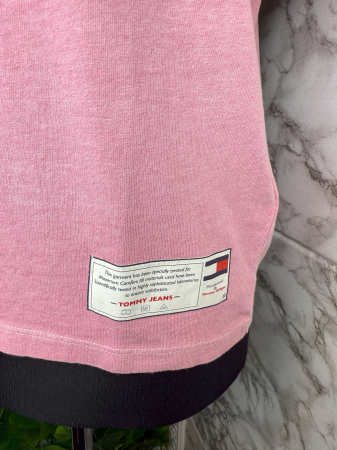 Tricou damă Tommy Hilfiger Jeans Roz, Logo, original outlet [4]