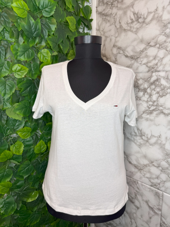 Produse - Tricou damă Tommy Jeans Alb, Logo, original outlet