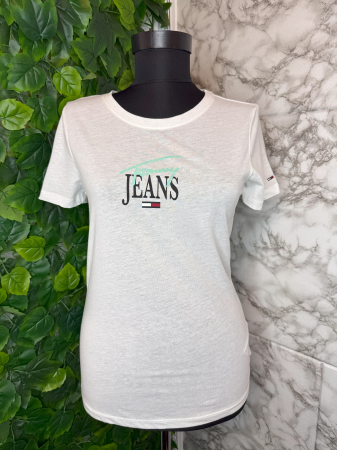 Produse - Tricou damă Tommy Jeans Alb, Logo, original outlet