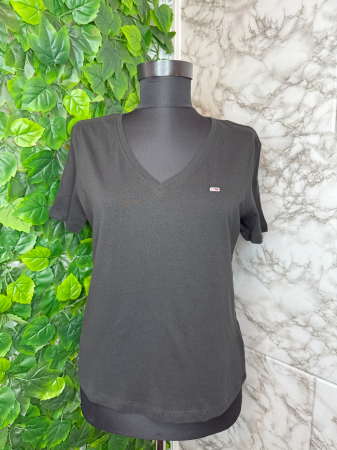 Produse - Tricou damă Tommy Jeans Negru, Logo, original outlet