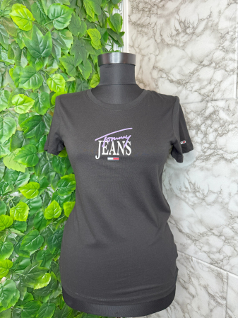 Produse - Tricou damă Tommy Jeans Negru, Logo, original outlet