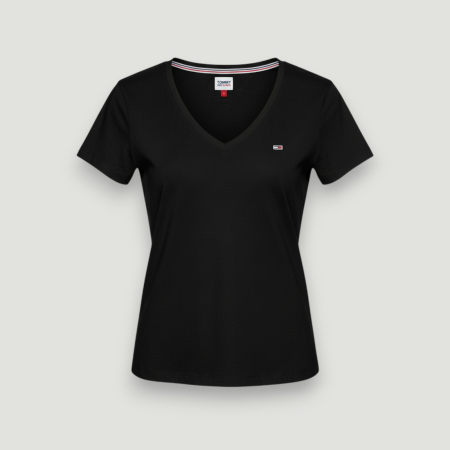 IMBRĂCĂMINTE DAMĂ - Tricou damă Tommy Jeans Negru, Logo, original outlet