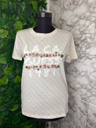 TRICOURI - Tricou Guess Femei bej  XS si M casual