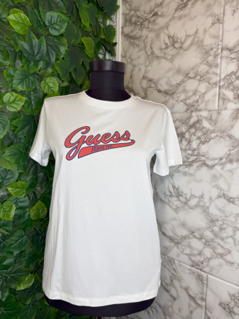 IMBRĂCĂMINTE - Tricou Guess dama alb S/M original casual