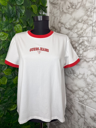IMBRĂCĂMINTE - Tricou Guess dama alb S/M original casual