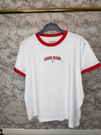 Tricou Guess dama alb S/M original casual [2]