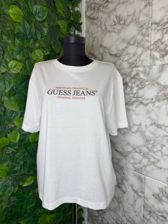 IMBRĂCĂMINTE - Tricou Guess femei alb XS/S/M original casual