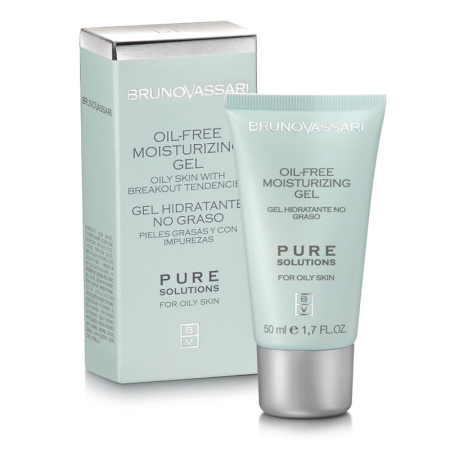 Creme Destinate Tenului Gras Si Acneic - Crema tratament pentru tenul gras 50ml - Oil Free Moisturizing Gel Pure Solution - Bruno Vassari