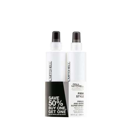 Par cu tendinta de electrizare - PACK DUO FREEZE&SHINE SPRAY 50VOC 250ML, FIXATIV CU FIXARE MAXIMA SI LUCIU 2buc