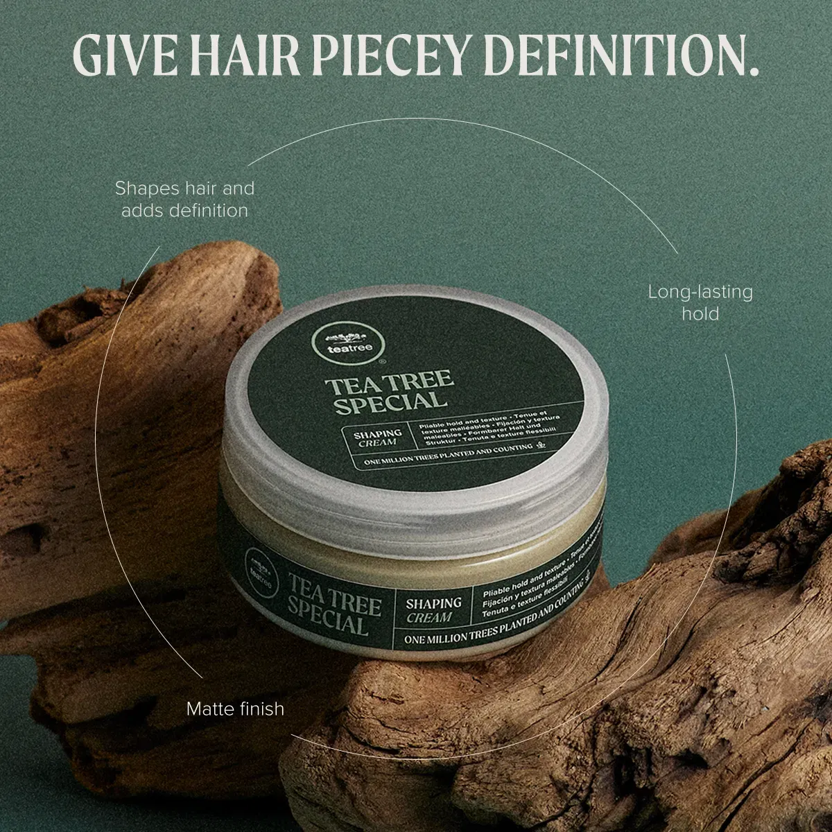 TEA TREE SHAPING CREAM, PASTA CU FIXARE PUTERNICA SI TEXTURA MATA - 85gr [1]