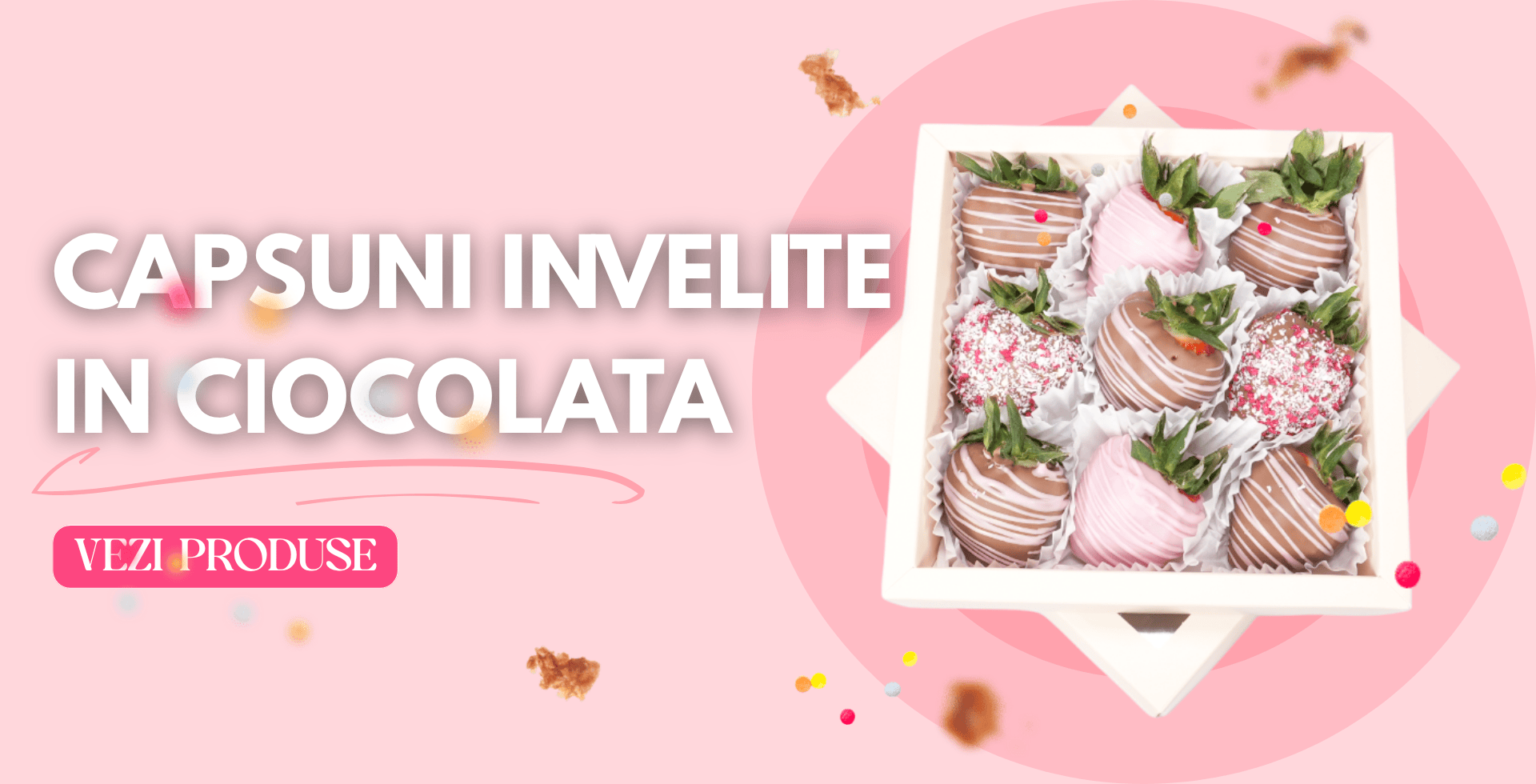 Capsuni Invelite in Ciocolata