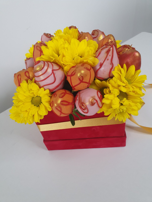 "Joy" – Buchet de căpșuni în ciocolată [4]