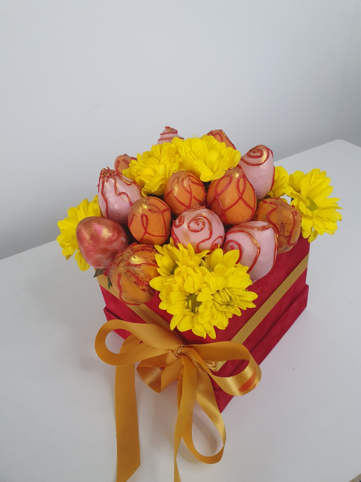 "Joy" – Buchet de căpșuni în ciocolată [2]