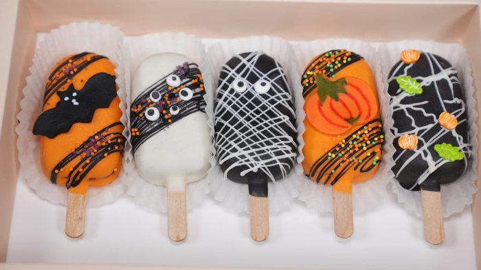 "Scary Pumpkin" – Cakesicle în ciocolată [2]