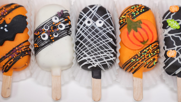 "Scary Pumpkin" – Cakesicle în ciocolată [3]