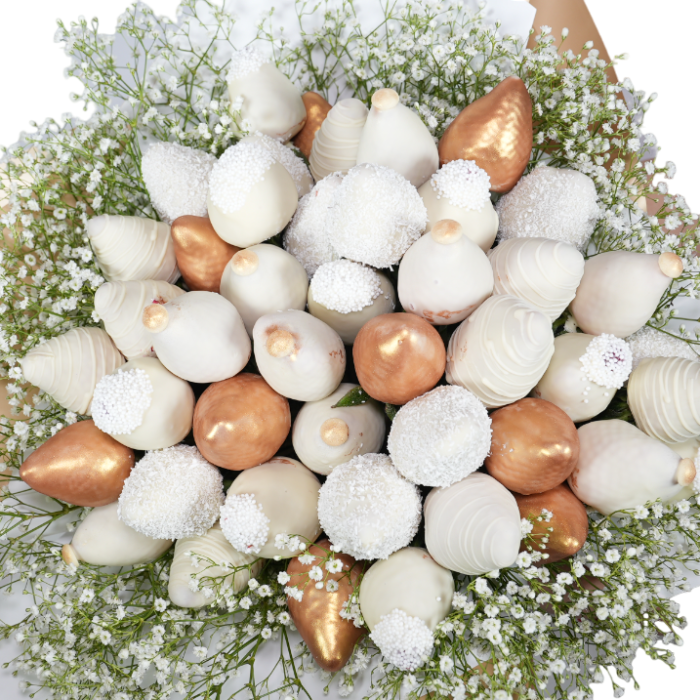 "Queen Diva" – Buchet de căpșuni în ciocolată [1]