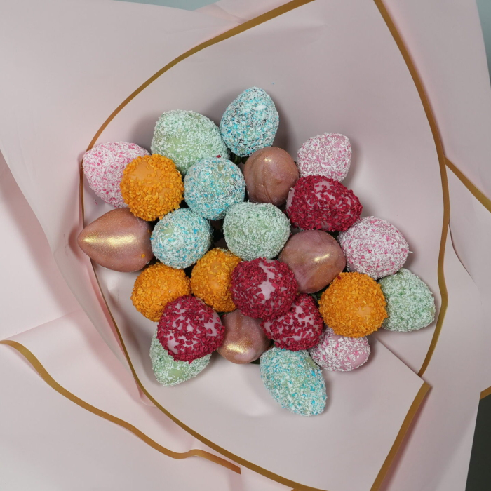 "Rainbow" – Buchet de căpșuni în ciocolată [1]