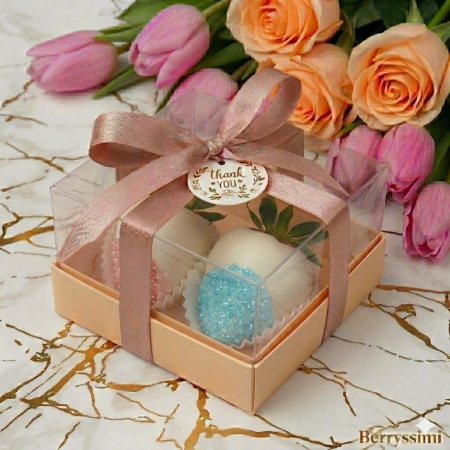 Marturii Botez si Nunta - "Boy & Girl" – Mărturie căpșuni în ciocolată