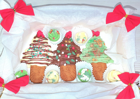 Craciun - "Three Small Trees" – Biscuite cu ciocolată