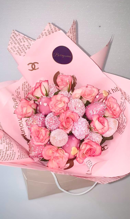 Buchete de Capsuni in Ciocolata - "Secret Garden" – Buchet căpșuni în ciocolată