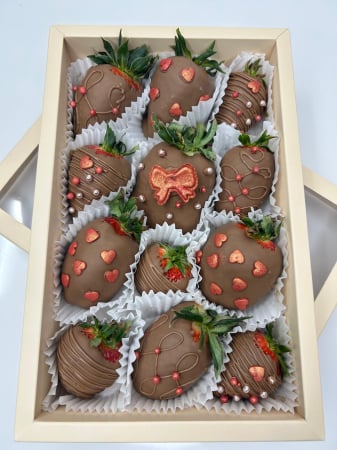 Valentine's Day - "ChocoBerry Delights" – Căpșuni în ciocolată