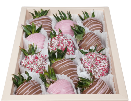 Capsuni in Ciocolata - "Gentle Pink" – Căpșuni în ciocolată