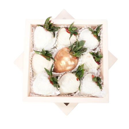 Capsuni in Ciocolata - "Gold Touch" – Căpșuni în ciocolată