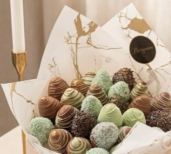 "Green Forest" – Buchet de căpșuni în ciocolată [1]