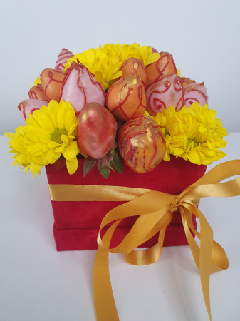 Buchete de Capsuni in Ciocolata - "Joy" – Buchet de căpșuni în ciocolată