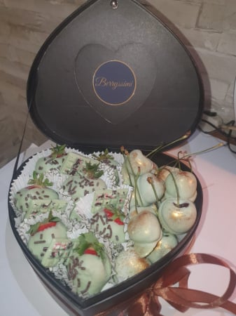 Buchete de Capsuni in Ciocolata - "Lemon Heart" – Căpșuni în ciocolată