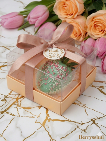 Marturii Botez si Nunta - "Lemon Cocos" – Mărturie căpșuni în ciocolată