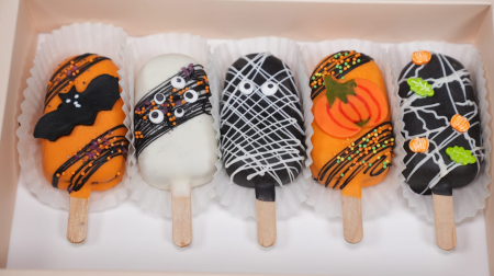 "Scary Pumpkin" – Cakesicle în ciocolată [1]