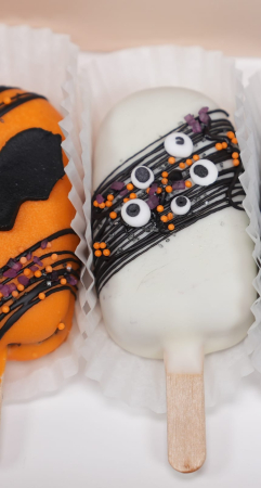 "Scary Pumpkin" – Cakesicle în ciocolată [3]