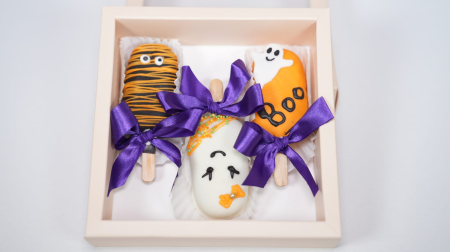 Halloween - "Boo Cakesicle" – Popsicle in ciocolată