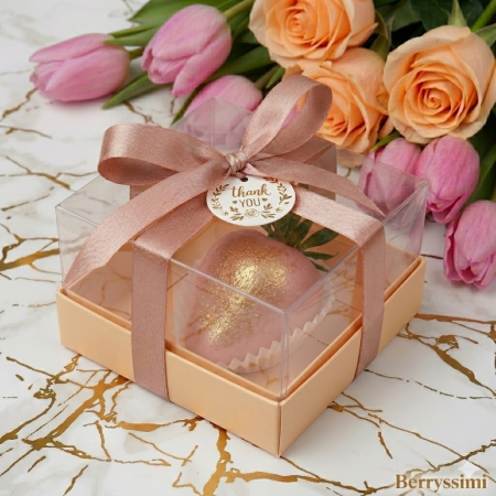 Marturii Botez si Nunta - "Pink" – Mărturie căpșuni în ciocolată