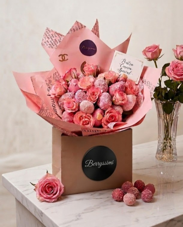 Buchete de Capsuni in Ciocolata - "Secret Garden" – Buchet căpșuni în ciocolată