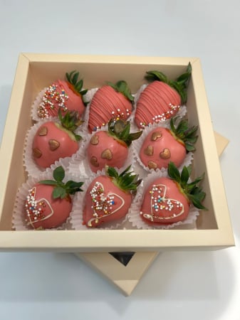 Valentine's Day - "Pink Delight" – Căpșuni în ciocolată