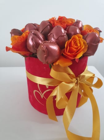 Buchete de Capsuni in Ciocolata - "Velvet" – Buchet de căpșuni în ciocolată