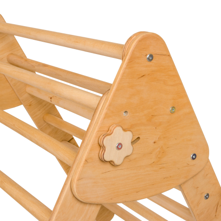 Set de catarare mare 2in1, Triunghi Pikler cu Rampa si Arc Escaladare, pentru copii, 2-7 ani, lemn [2]