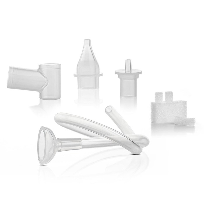Aspirator nazal bebelusi, cu aspirare bucala, varf din silicon moale, sterilizabil la abur, cutie depozitare si 4 filtre, Reer 79139 [8]